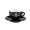 ATTIBASSI cappuccino šalka + podšalka,čierna