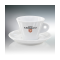 Carracci cappuccino šalka + podšalka,biela