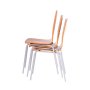 Jedálenská stolička Tina buk/chróm