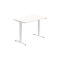 Pracovný stôl RUN, ZO, 3S, 120x64,5-130,5x80 cm, biela/biela