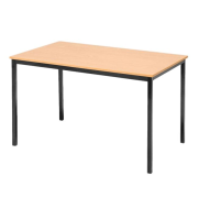 Jedálenský stôl, v.73,5 x š.120 x h.80 cm, rám čierny, doska buk