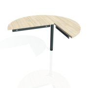 Doplnkový stôl Gate, ľavý, 120x75,5 cm, agát/kov