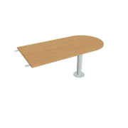 Doplnkový stôl Cross, 160x75,5x80 cm, buk/kov