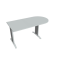 Doplnkový stôl Flex, 160x75,5x80 cm, sivá/kov