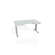 Pracovný stôl Motion Ergo, ZO, 2S, 120x70,5-120,5x90 cm, sivá/sivá