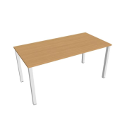 Rokovací stôl Uni, 160x75,5x80 cm, buk/biela