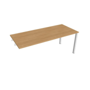 Rokovací stôl Uni k pozdĺ. reťazenie, 180x75,5x80 cm, dub/biela