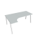 Pracovný stôl UNI A, ergo, pravý, 180x75,5x120 cm, sivá/biela