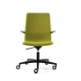 Kancelárska stolička Kona, celočalúnená, zelená BN29