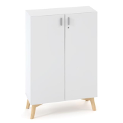Policová skriňa ALFA ROOT, 2 police, 80x47x121,5cm, biela