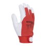 Rukavice pracovné kombinované DONAU SAFETY bielo-červené veľ. 9/L