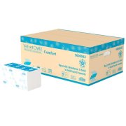 Papierové utierky skladané ZZ V-fold 2-vrstvové biele 23x23cm (20bal.)
