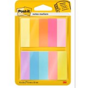 Záložky Post-it papierové, 15mm x 50 mm, 50 lístkov, 10 bločkov/balenie