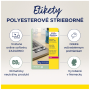 Etikety polyesterové veľmi odolné 25,4x10mm Avery A4 strieborné 20 hárkov