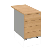 Kontajner Hobis, 40x60x80 cm, bezúchytkové otváranie, dub/sivý