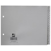 Plastový rozraďovač Q-Connect A-Z sivý