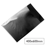Plastové obálky na zásielky 400 x 600mm čierne 100ks