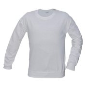 Mikina UNI TOURS biela veľ. XL