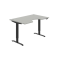 Pracovný stôl Motion Ergo, PO, 2S, 140x70,5-120,5x90 cm, sivá/čierna