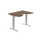 Pracovný stôl Motion Ergo, ZO, 3S, 120x61-128x90 cm, orech/sivá