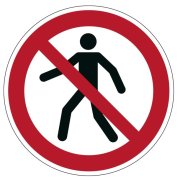 Zákazová značka na podlahu Zákaz vstupu pre chodcov