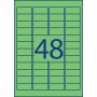 Etikety Avery odnímateľné 45,7x21,2 mm, zelené