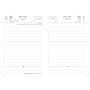 Diár Flip denný A5 14,3x20,5cm - čierno/modrý 2027