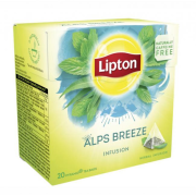 Čaj Lipton bylinný Alps Breeze pyramídy 22g