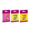 Bločky Post-it Super Sticky 76x76mm, 75l mix farieb žltá, zelená, fuksiová