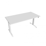 Pracovný stôl Motion, ZO, 2S, 160x70,5-120,5x80 cm, biela/biela
